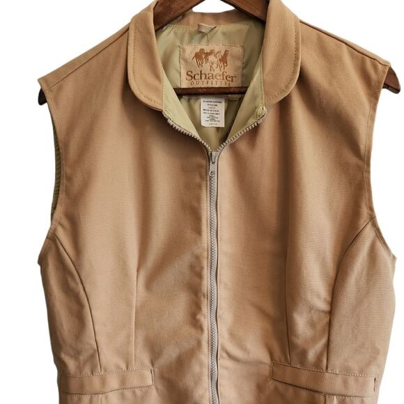 SCHAEFER Outfitters Women's Western Cinch Back Vest Size Large - Picture 1 of 6